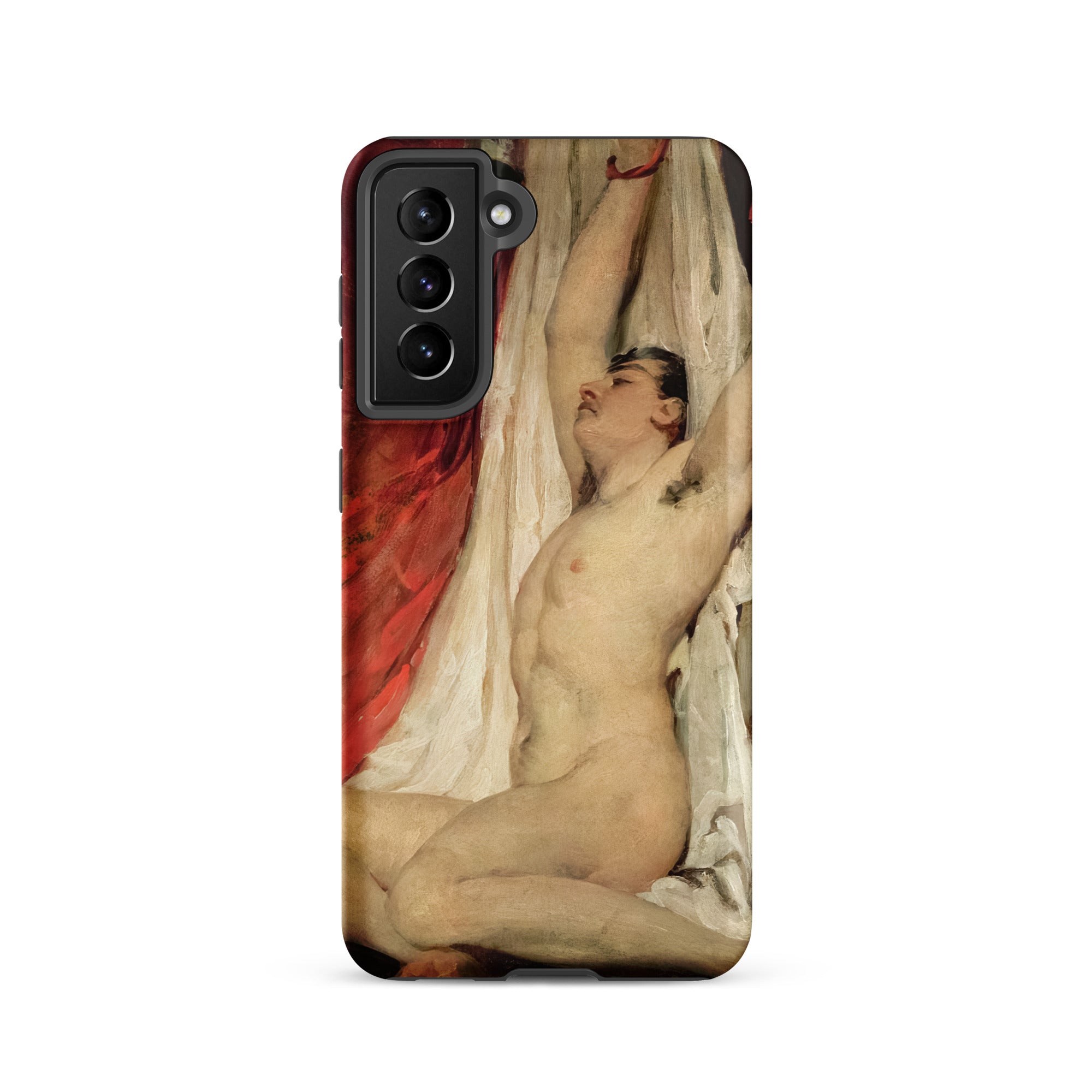 Male Nude Arms Upstretched William Etty Samsung Case, Galaxy S21 / Matte, Phone Case Classical Painting Figure