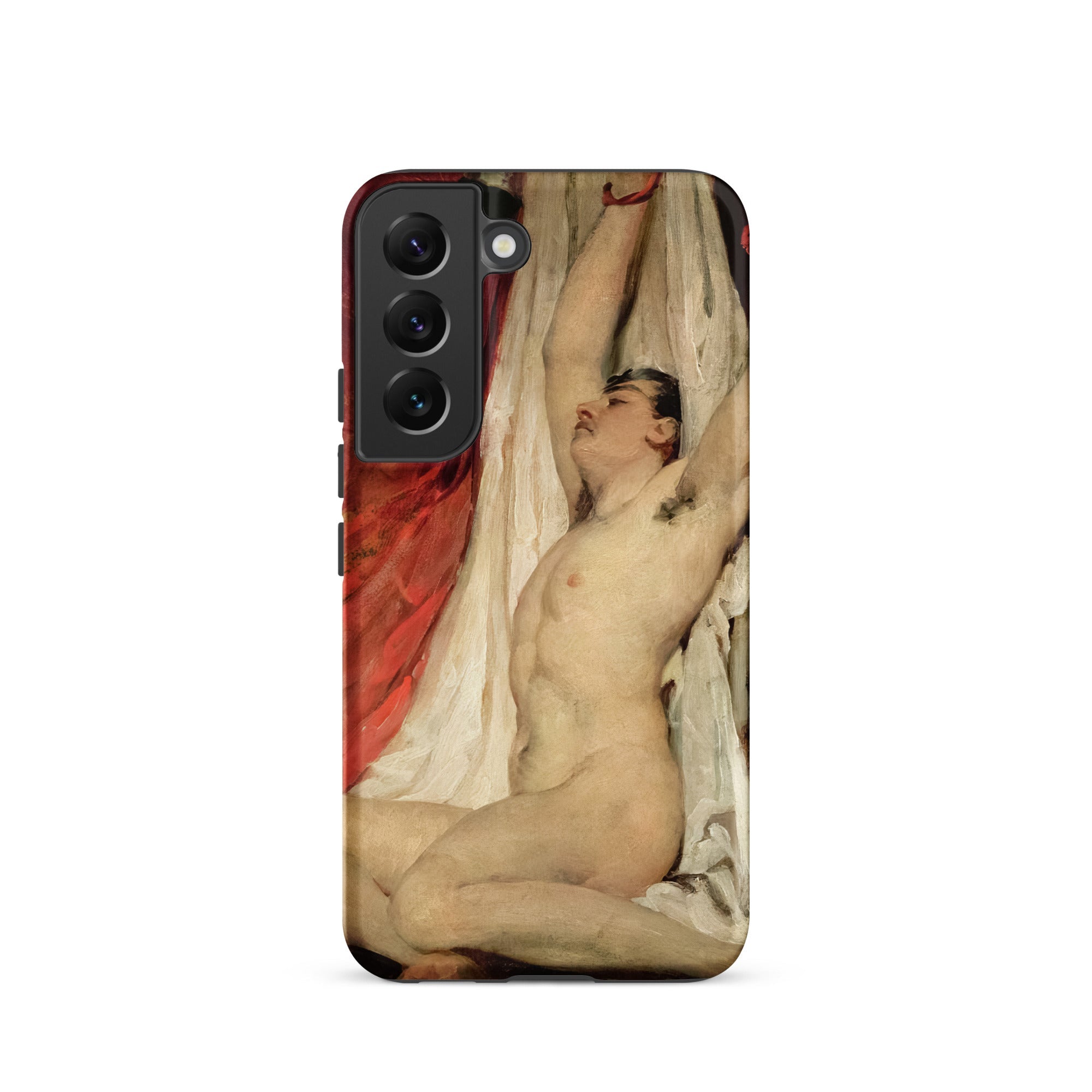 Male Nude Arms Upstretched William Etty Samsung Case, Galaxy S22 / Matte, Phone Case Classical Painting Male Figure