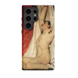 Male Nude Arms Upstretched - William Etty Samsung Case, Galaxy S24 Ultra / Matte, Phone Case Classical Painting Nude Figure
