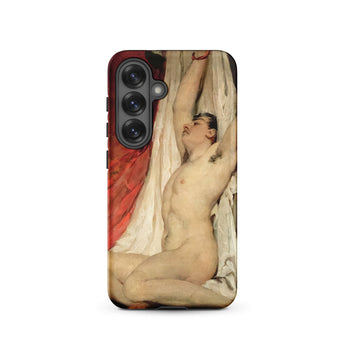 Male Nude Arms Upstretched - William Etty Samsung Case, Galaxy S25 / Matte, Smartphone Case Classical Painting Male Nude