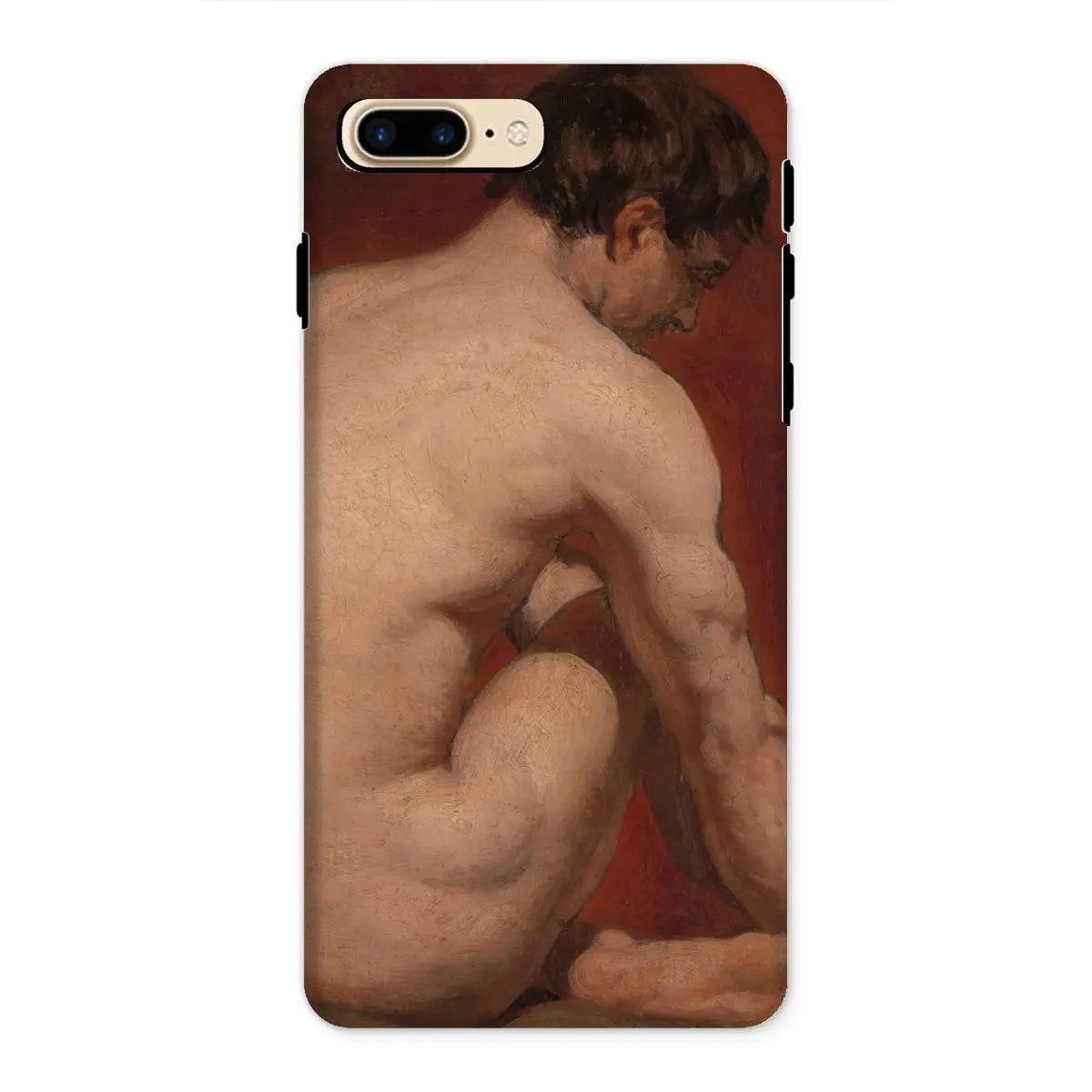 Male Nude from the Back - William Etty Art Iphone Case - 8 Plus / Matte - Mobile Phone Cases - Aesthetic Art