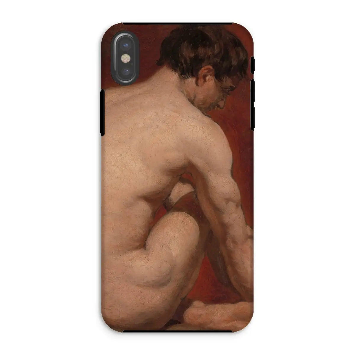 Male Nude from the Back - William Etty Art Iphone Case - Xs / Matte - Mobile Phone Cases - Aesthetic Art