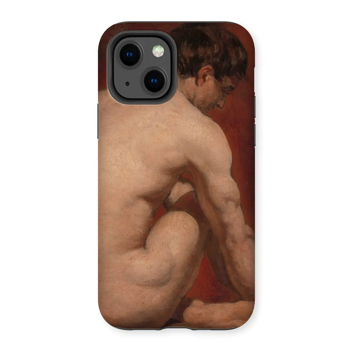 Male Nude from the Back - William Etty Art Iphone Case - 13 / Matte - Mobile Phone Cases - Aesthetic Art