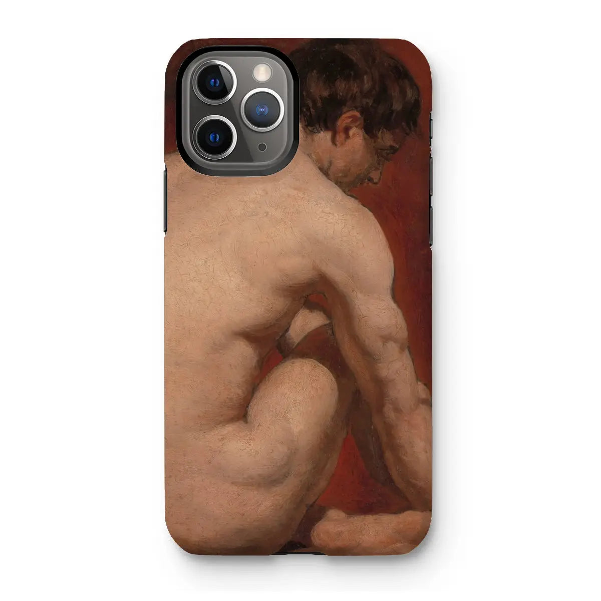 Male Nude from the Back - William Etty Art Iphone Case - 11 Pro / Matte - Mobile Phone Cases - Aesthetic Art