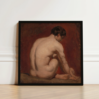 Framed Oil Painting Nude Male Figure Pose Deep William Etty’s, Etty Gay, Art