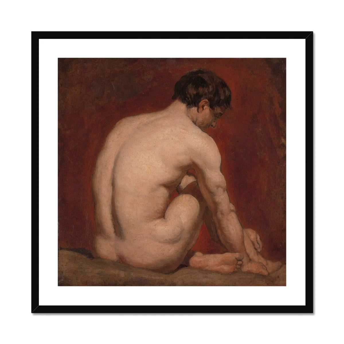 Male Nude from the Back - William Etty Art Print