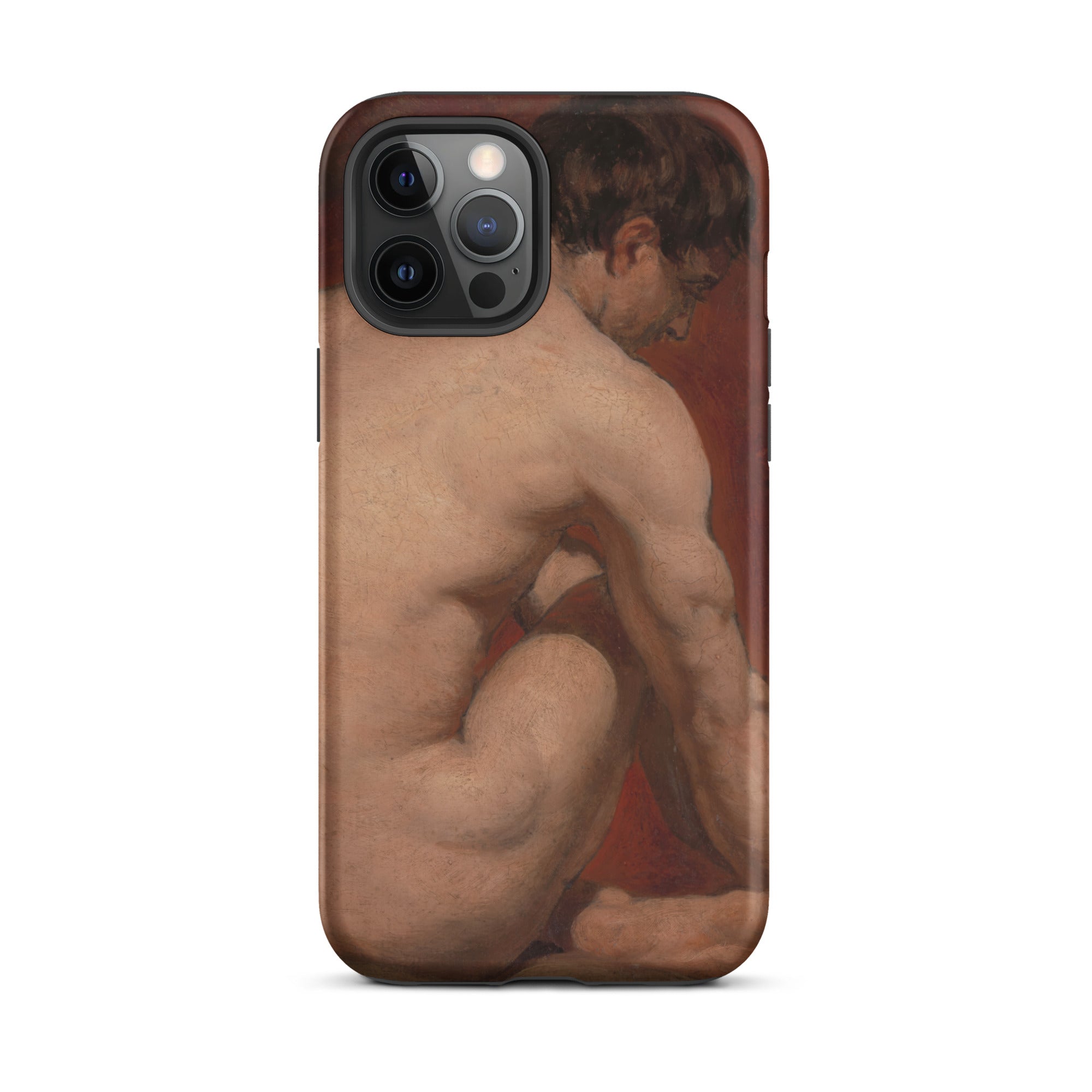 Male Nude from the Back William Etty Iphone Case, 12 Pro Max / Matte, Phone Case Nude Figure Art