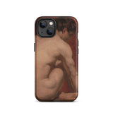 Male Nude from the Back - William Etty Iphone Case, 13 / Matte, Phone Case Nude Figure Art