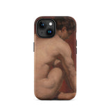 Male Nude from the Back - William Etty Iphone Case, 15 / Matte, Phone Case Nude Figure Art