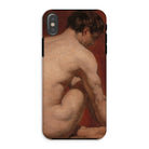 Male Nude from the Back - William Etty Iphone Case Xs / Matte Mobile Phone Cases