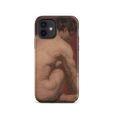 Male Nude from the Back - William Etty Iphone Case, Phone Case Nude Figure Art