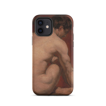 Male Nude from the Back - William Etty Iphone Case, Phone Case Nude Figure Art