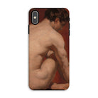 Male Nude from the Back William Etty Iphone Case, Xs Max / Matte, Phone Case Classical Painting Nude Male Torso