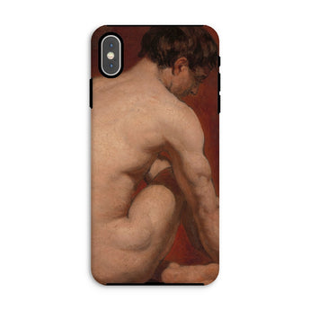 Male Nude from the Back - William Etty Iphone Case, Xs Max / Matte, Phone Case Classical Painting Nude Male Torso