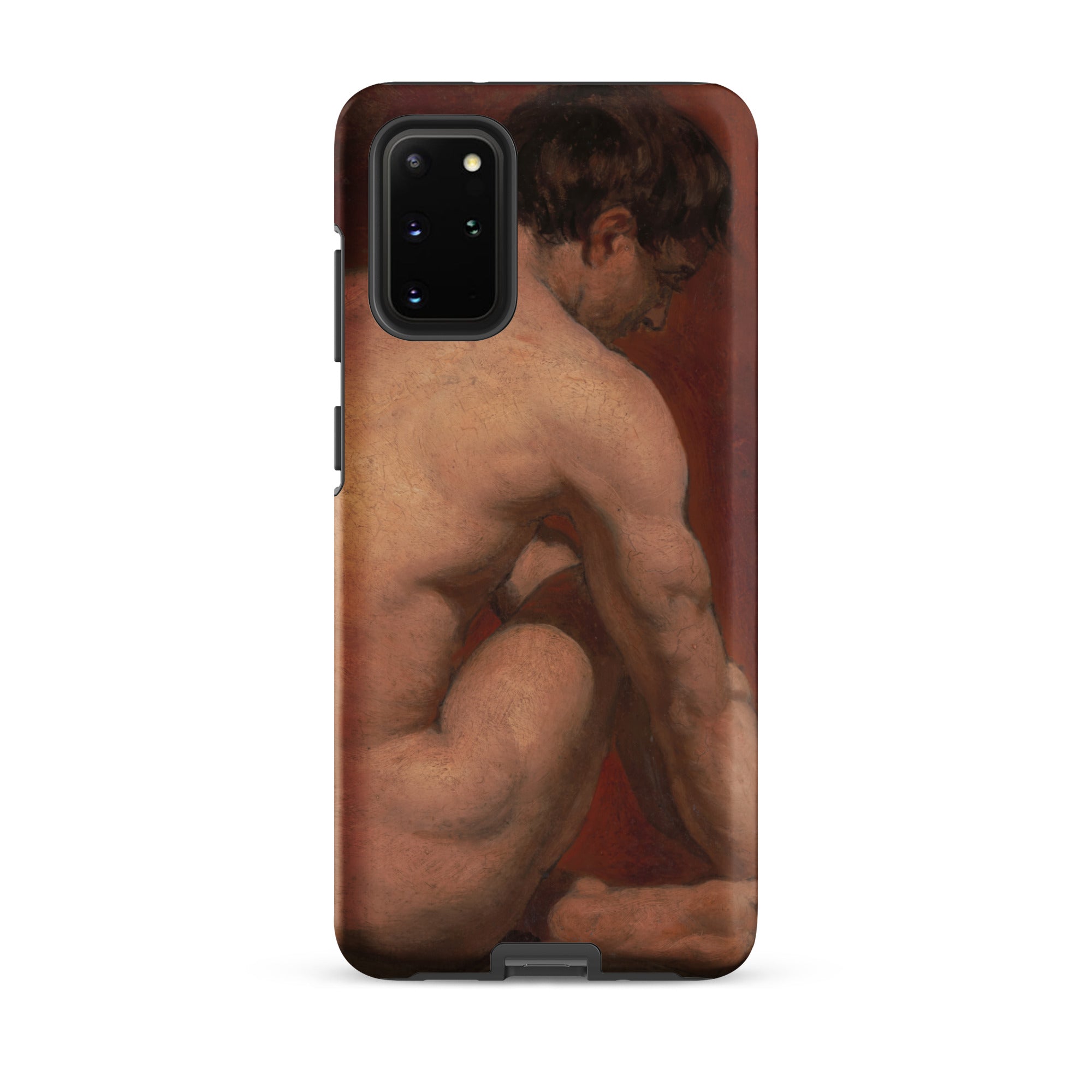 Male Nude from the Back William Etty Samsung Case, Galaxy S20 Plus / Matte, Smartphone Case Painted Depiction Nude Male Figure
