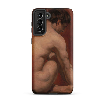 Male Nude from the Back - William Etty Samsung Case, Galaxy S21 Plus / Matte, Smartphone Case Classical Painting Male Nude