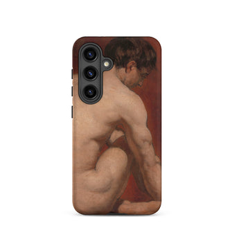 Male Nude from the Back - William Etty Samsung Case, Galaxy S24 / Matte, Smartphone Case Classical Painting Male Nude Figure
