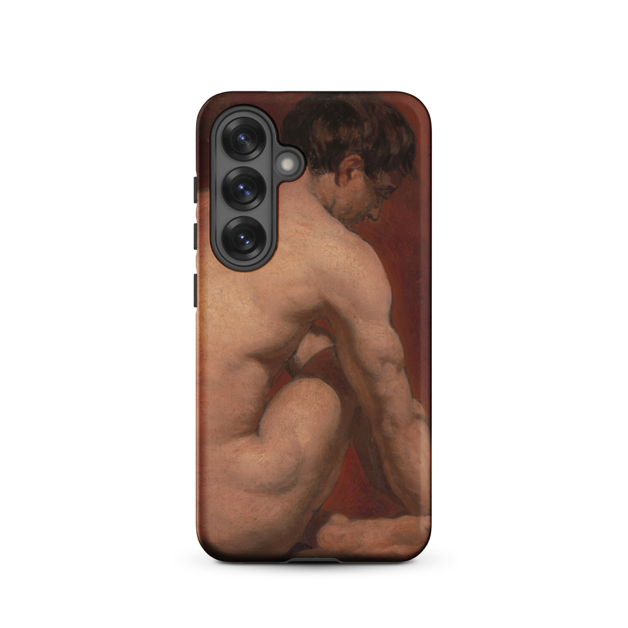 Male Nude from the Back William Etty Samsung Case, Galaxy S25 / Matte, Smartphone Case Classical Painting Nude Figure