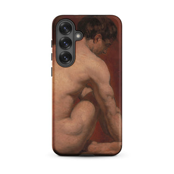 Male Nude from the Back - William Etty Samsung Case, Galaxy S25 Plus / Matte, Smartphone Case Classical Painting Male Nude