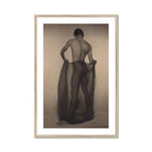 Male Nude Draped in Vetti Lionel Wendt Queer Art Print, Artistic Black White Photograph Nude Figure’s Draped Fabric