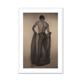 Male Nude Draped in Vetti - Lionel Wendt Queer Art Print, Artistic Black White Photograph View Nude Figure Draped