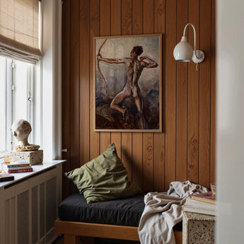 Male Nude with Drawn Bow - H. Willard Ortlip Art Print / Canvas, Posters Prints & Visual Artwork, Toby Leon