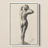 Male Nude - Gustav Klimt Fine Art Print / Canvas, 12x18’’ / 31x46cm / White Frame, Posters Prints & Visual Artwork, Toby Leon