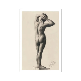 Male Nude - Gustav Klimt Fine Art Print / Canvas Nude Male Figure Study Gustav Klimt Fine, Fine Art Print,
