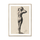 Male Nude - Gustav Klimt Fine Art Print, Framed Nude Figure