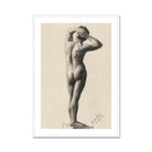 Male Nude - Gustav Klimt Fine Art Print, Framed Nude Figure