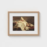 Male Nude Lying on a Shroud Rocks - William Etty Fine Art Print / Canvas, Prints