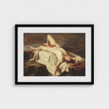 Male Nude Lying on a Shroud Rocks - William Etty Fine Art Print / Canvas, Prints