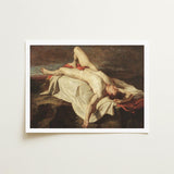 Male Nude Lying on a Shroud Rocks - William Etty Fine Art Print / Canvas, Prints