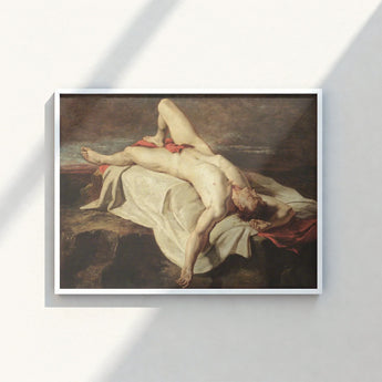Framed Reproduction Classical Painting Death Actaeon Jean-auguste-dominique Ingres William Etty Fine, Art, Print