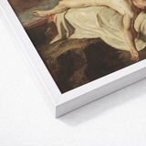 Framed Classical Painting Nude Figure Draped White Fabric William Etty Fine, Art, Print