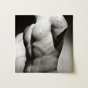 Male Nude Marble Torso Art Print / Canvas, Male Nude, Roman Marble Fragment, Black-and-white Photography Collapses, Hadrianic Sculptor’s