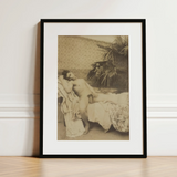 Male Nude Reclining - Vincenzo Galdi Fine Art Print / Canvas, 12x16’’ / 31x41cm / Black Frame / Matboard, Posters Prints & Visual Artwork,