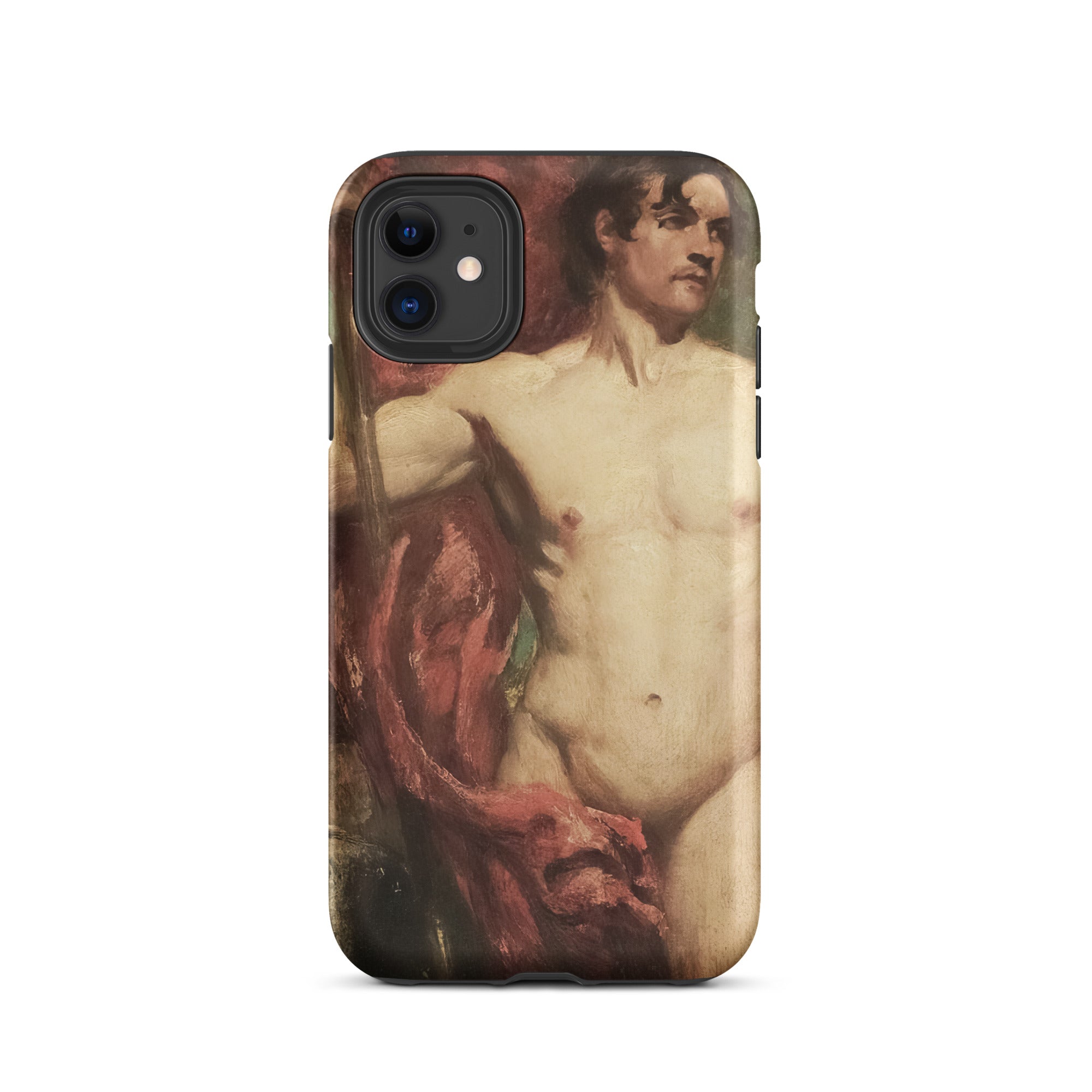 Male Nude Standard Bearer William Etty Iphone Case, 11 / Matte, Artistic Phone Case