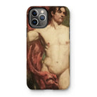 Male Nude Standard Bearer - William Etty Iphone Case, 11 Pro / Matte, Phone Case Classical Nude Male Figure Painting Red