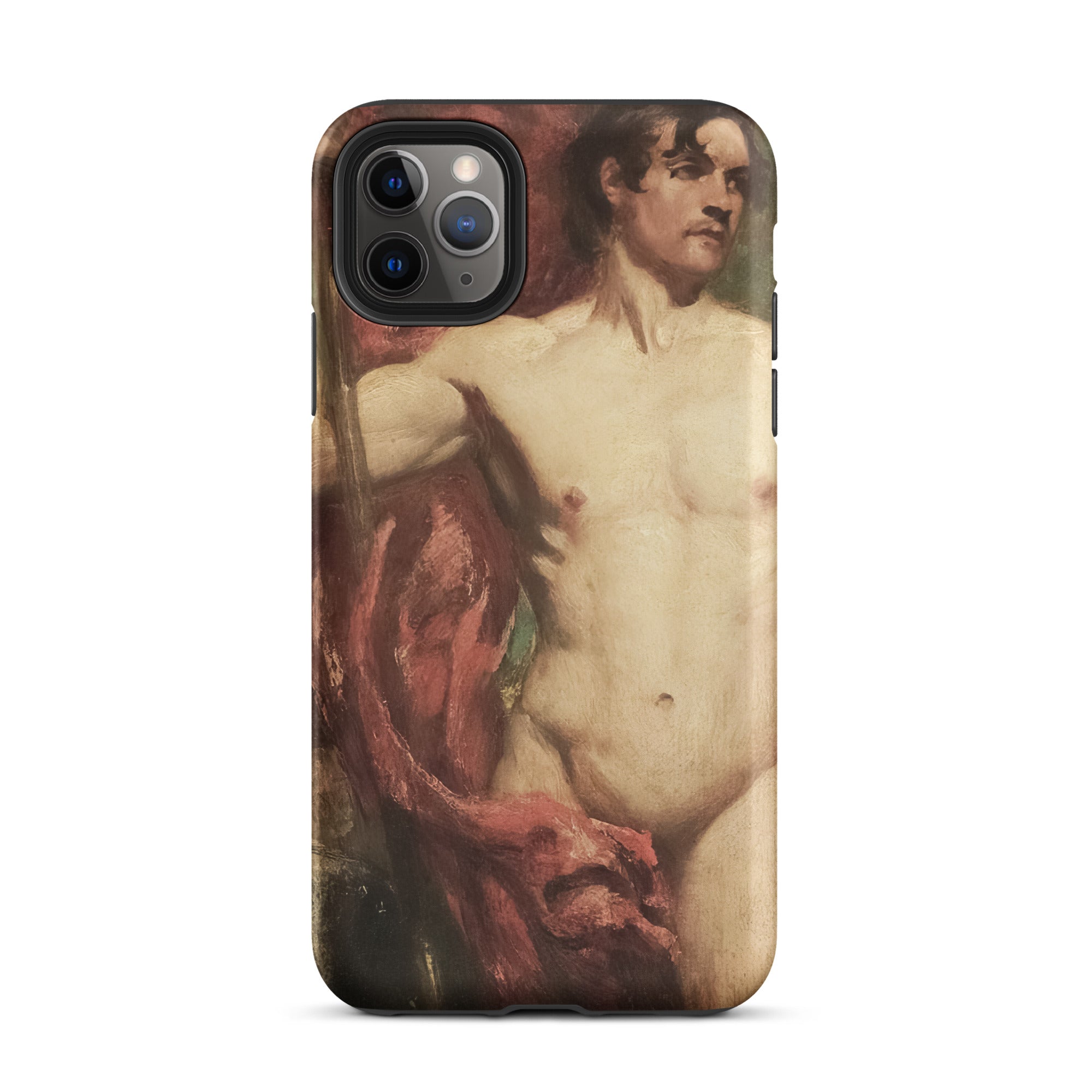 Male Nude Standard Bearer William Etty Iphone Case, 11 Pro Max / Matte, Artistic Phone Case