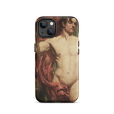 Male Nude Standard Bearer - William Etty Iphone Case, 13 / Matte, Phone Case Classical Art
