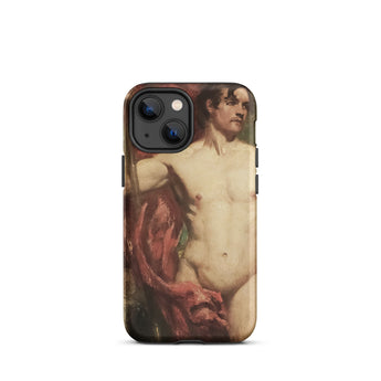 Male Nude Standard Bearer - William Etty Iphone Case, 13 Mini / Matte, Artistic Phone Case