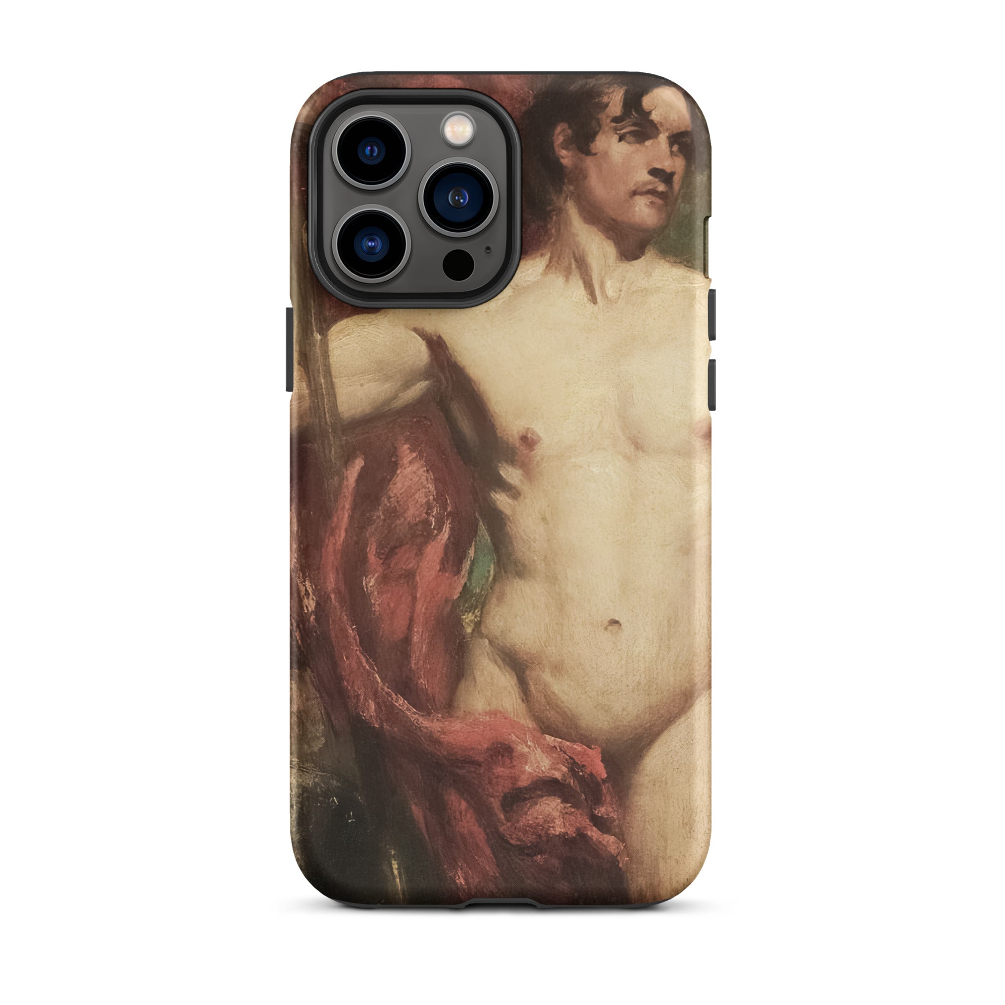 Male Nude Standard Bearer William Etty Iphone Case, 13 Pro Max / Matte, Phone Case Nude Male Painting