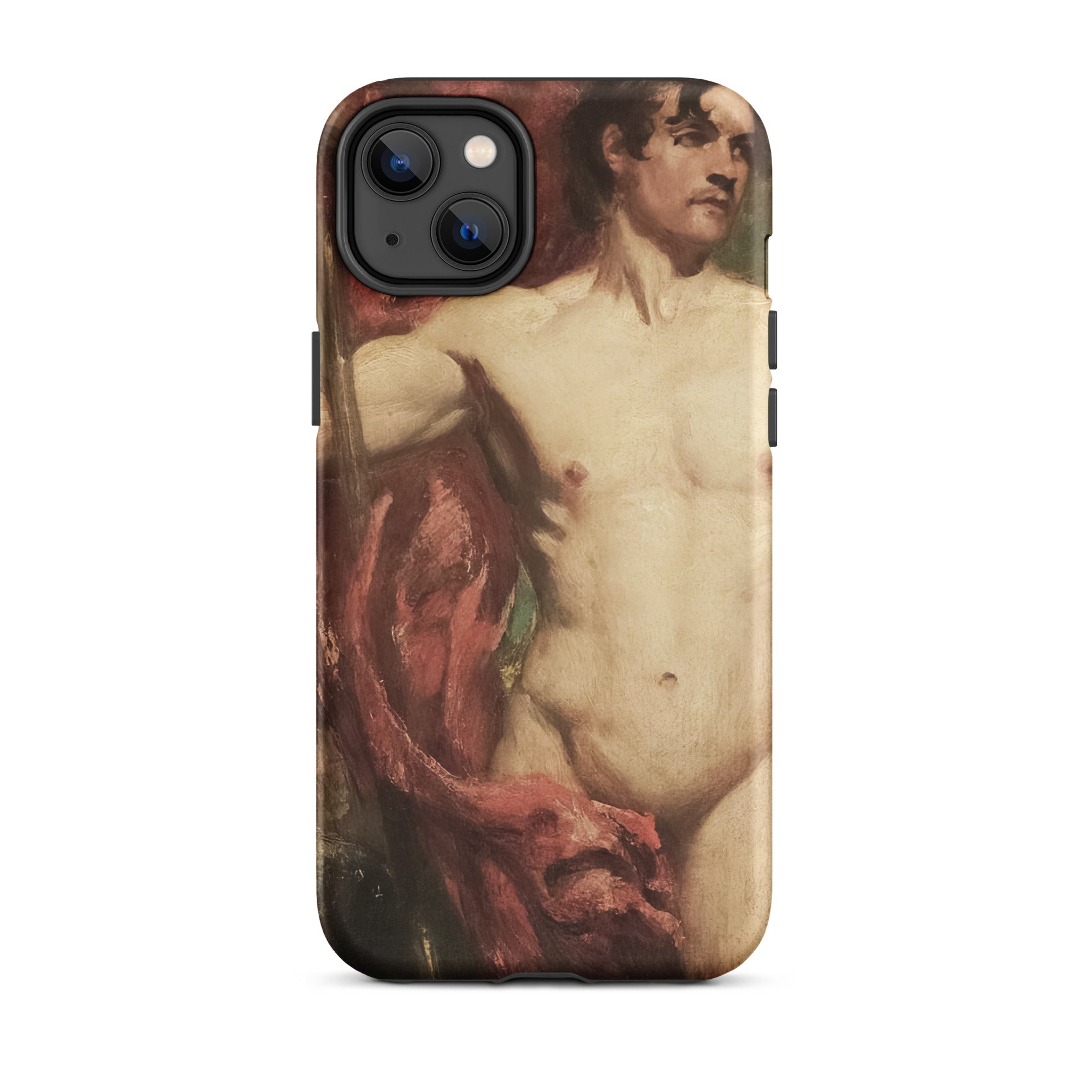 Male Nude Standard Bearer William Etty Iphone Case, 14 Plus / Matte, Iphone Case Nude Male Figure Art