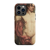 Male Nude Standard Bearer - William Etty Iphone Case, 14 Pro Max / Matte, Phone Case Classical Art