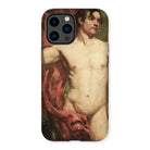 Male Nude Standard Bearer - William Etty Iphone Case, 14 Pro Max / Matte, Phone Case Classical Nude Male Figure Painting