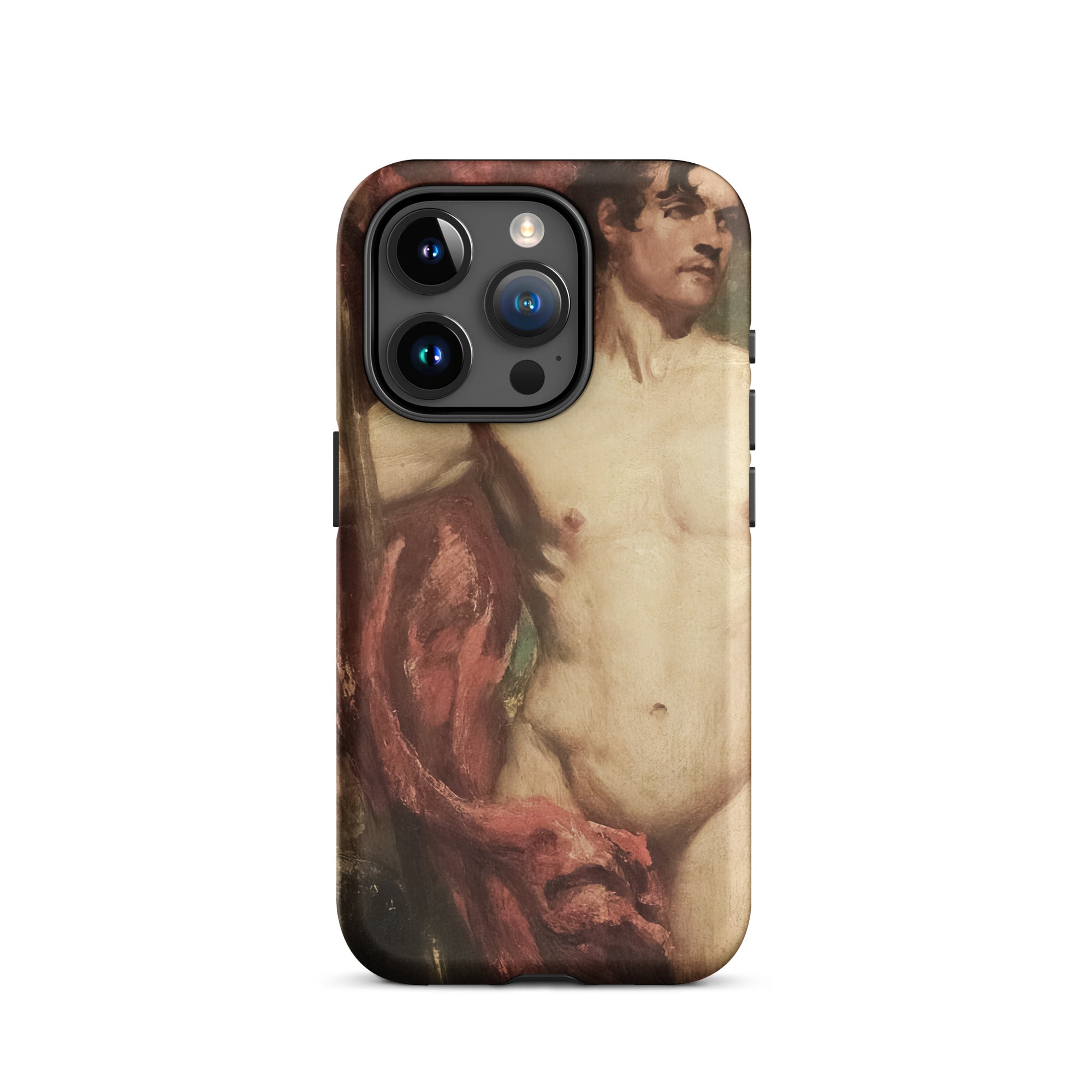 Male Nude Standard Bearer William Etty Iphone Case, 15 Pro / Matte, Artistic Phone Case