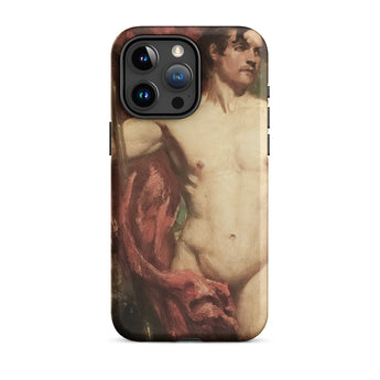 Male Nude Standard Bearer - William Etty Iphone Case, 15 Pro Max / Matte, Artistic Phone Case