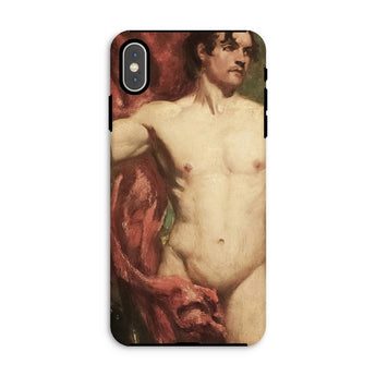 Male Nude Standard Bearer - William Etty Phone Case Iphone Xs Max / Matte Phone Case Classical Nude Male Figure Painting William Etty,