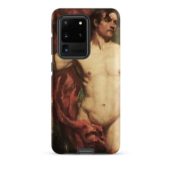 Male Nude Standard Bearer - William Etty Phone Case Samsung Galaxy S20 Ultra / Matte Phone Case Classical Painting Nude Male Figure Draped